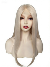 Pola Full Lace Silk Top Base Medical Silicone Wigs Realistic Scalp and Natural Hairline 12-24"