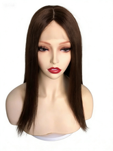 Mia Full Lace Silk Top Base Medical Silicone Wigs Realistic Scalp and Natural Hairline 12-24"