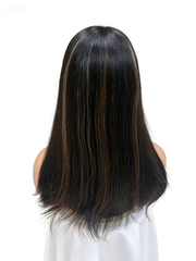 Pelucas Valentina de encaje completo con base de encaje suizo, trama posterior, línea de cabello natural, 14-22 pulgadas