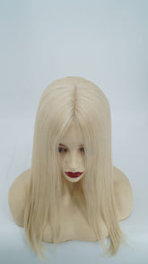 Diana Full Lace Silk Top Base Medical Silicone Wigs Realistic Scalp and Natural Hairline 12-24“
