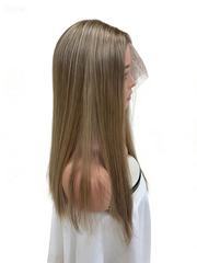 Isabella Swiss Lace Top Wefted Back Wigs Natural Hairline 14-22"