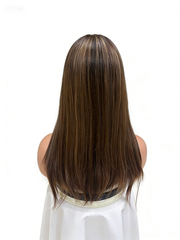Monica Swiss Lace Top Wefted Back Wigs Natural Hairline 14-22"