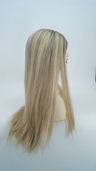 Stella Full Lace Silk Top Medical Silicone Wigs Realistic Scalp and Natural Hairline 12-24"