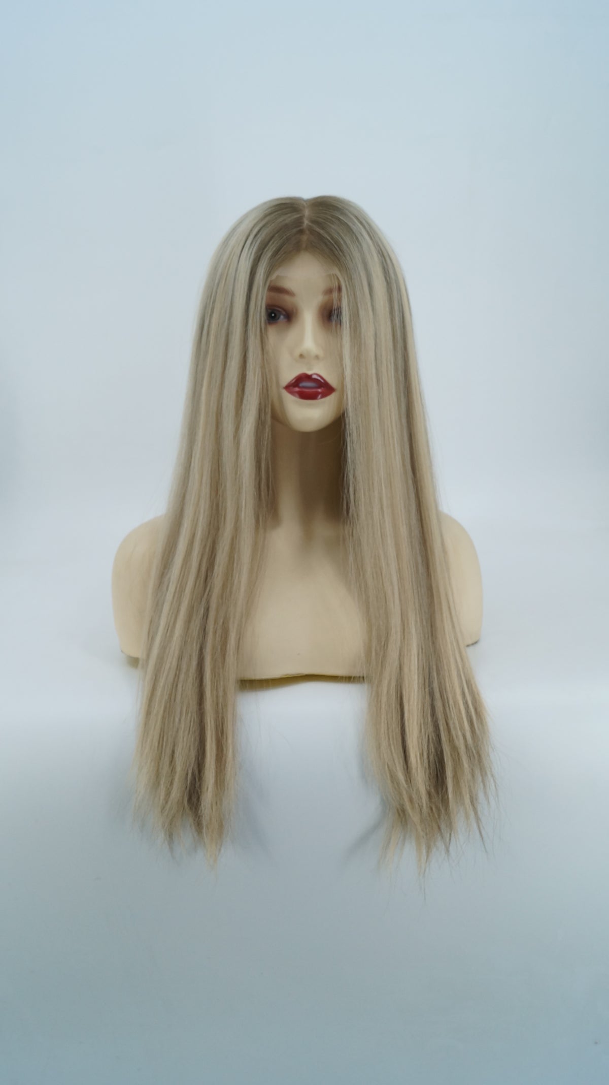 Stella Full Lace Silk Top Medical Silicone Wigs Realistic Scalp and Natural Hairline 12-24"