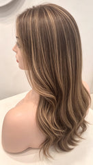 Monica Swiss Lace Top Wefted Back Wigs
