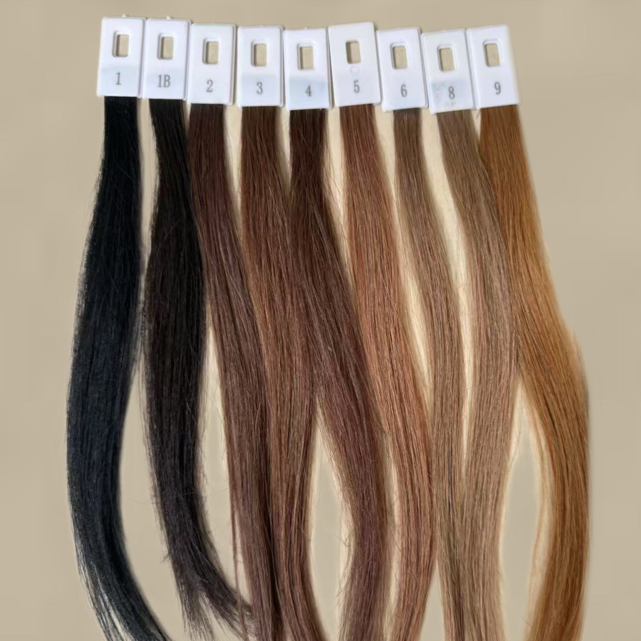 5 Light Chestnut Brown 18-30 Inches Hand Tying Individual Pre-Tipped Extensions Straight Wavy Curly Single Double Drawn 100g
