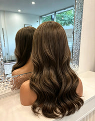 Custom Made Swiss Lace Top Wefted Back Wigs