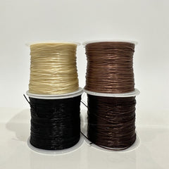 0.6mm Extra Strong Non-Fading High Quality Crystal Line Machine Tying Individual Hair Extensions Elastics Stretchy String Cord 60m Per Roll : Durable for Pros Stylists & DIY Hair Extensions