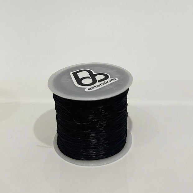 0.6mm Extra Strong Non-Fading High Quality Crystal Line Machine Tying Individual Hair Extensions Elastics Stretchy String Cord 60m Per Roll : Durable for Pros Stylists & DIY Hair Extensions