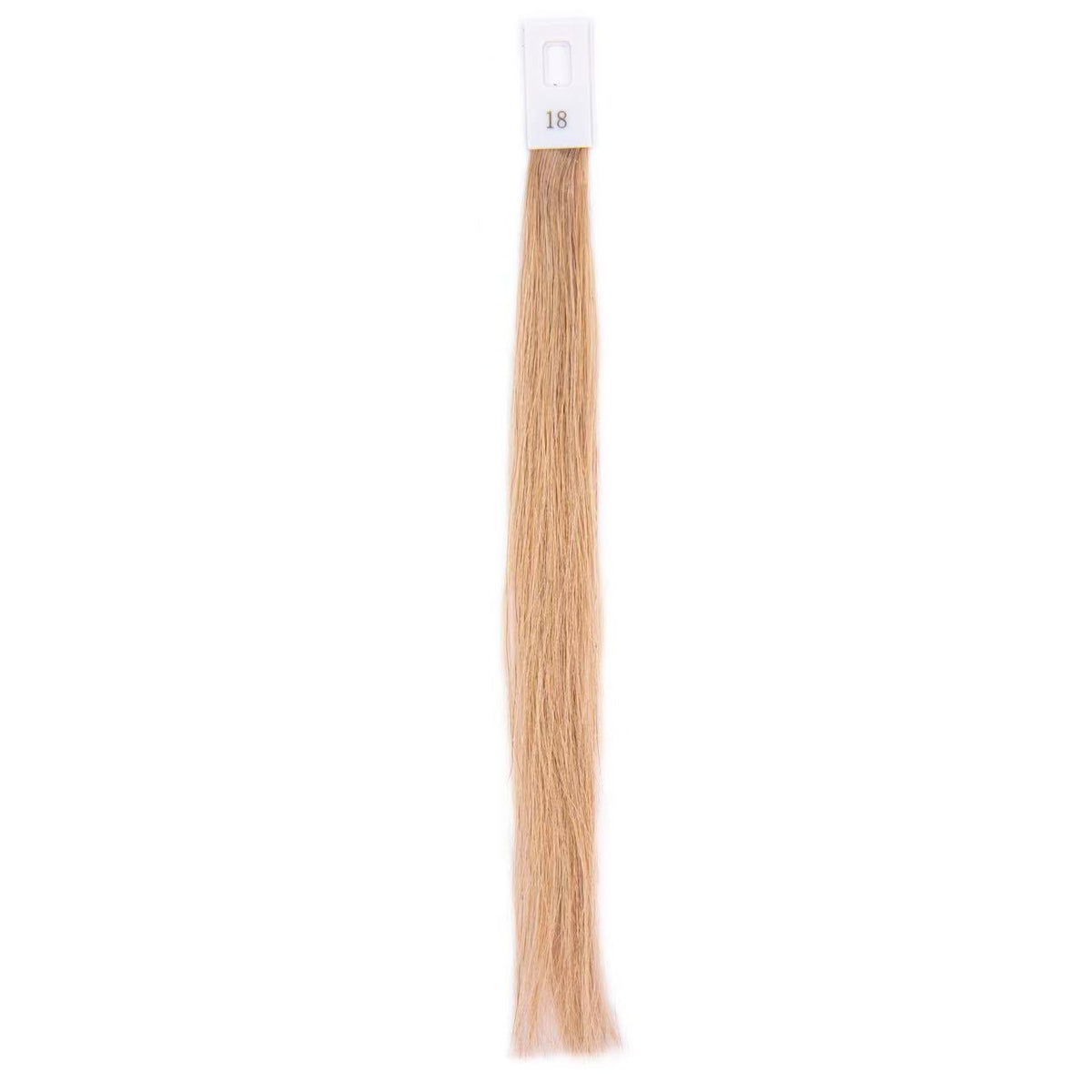 18 Light Ash Blonde 18-30 Inches Hand Tying Individual Pre-Tipped Extensions Straight Single Double Drawn 100g