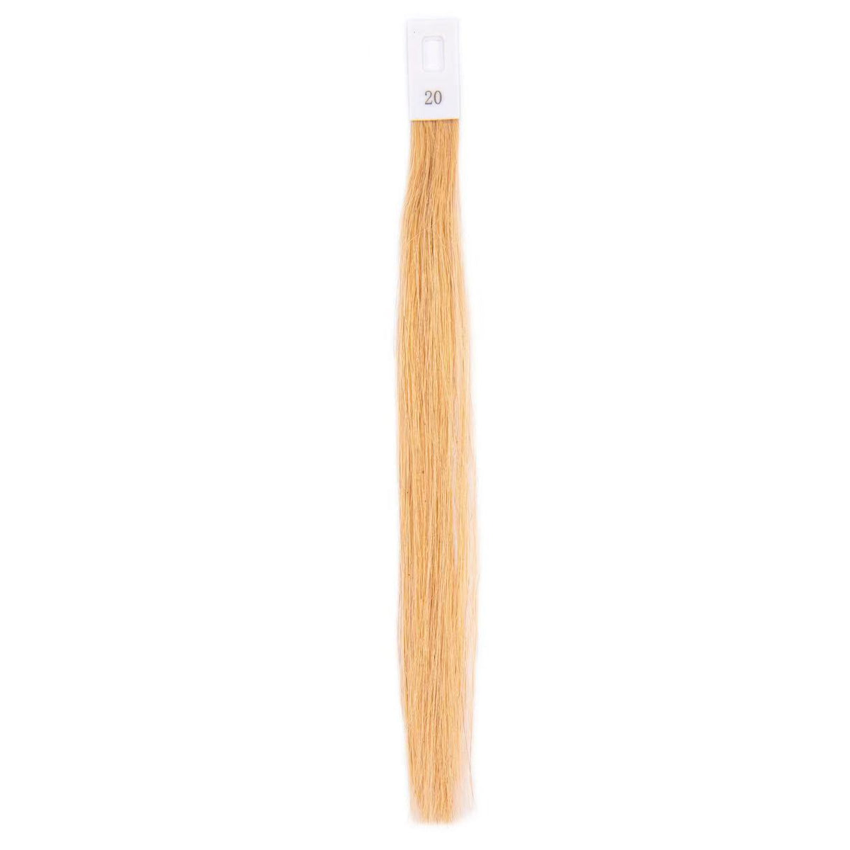20 Light Golden Blonde 18-30 Inches Hand Tying Individual Pre-Tipped Extensions Straight Single Double Drawn 100g