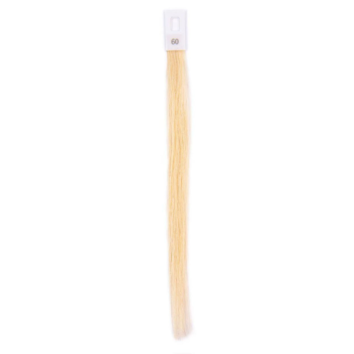 60 Platinum Blonde 18-30 Inches Hand Tying Individual Pre-Tipped Extensions Straight Single Double Drawn 100g