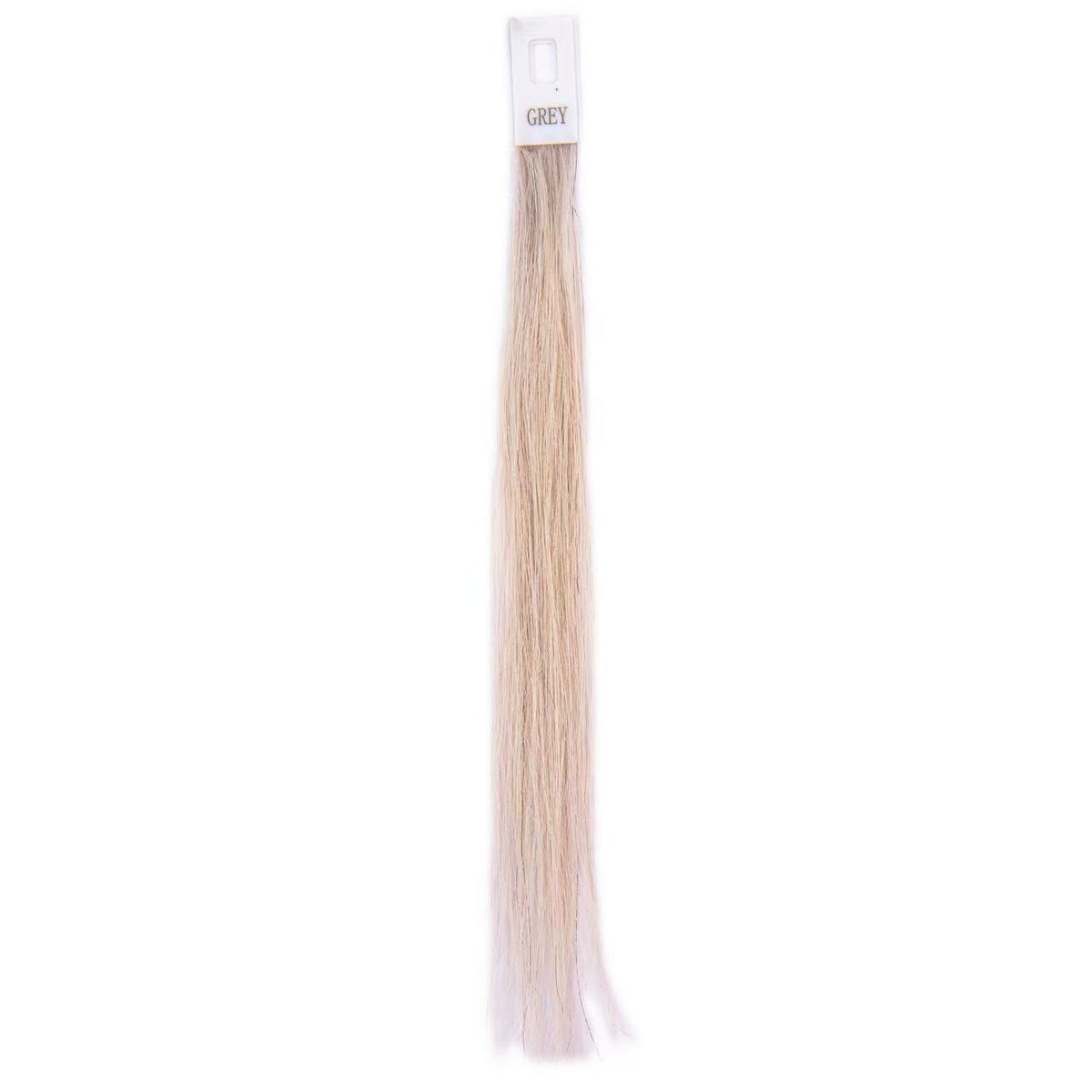Grey 18-30 Inches Hand Tying Individual Pre-Tipped Extensions Straight Single Double Drawn 100g