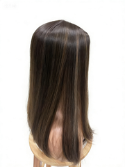Monica 8x8 Silk Top Wefted Back Toppers Realistic Scalp and Natural Hairline 14-20"